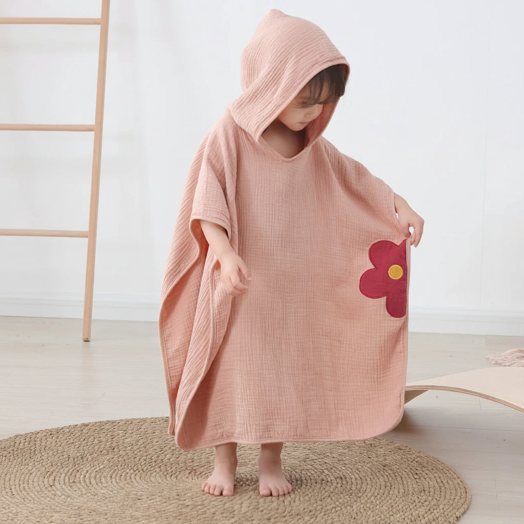 Muslin Cotton Baby Hooded Bath Towel
