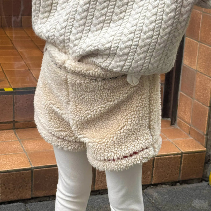 Kids Fleece Warm Winter Shorts