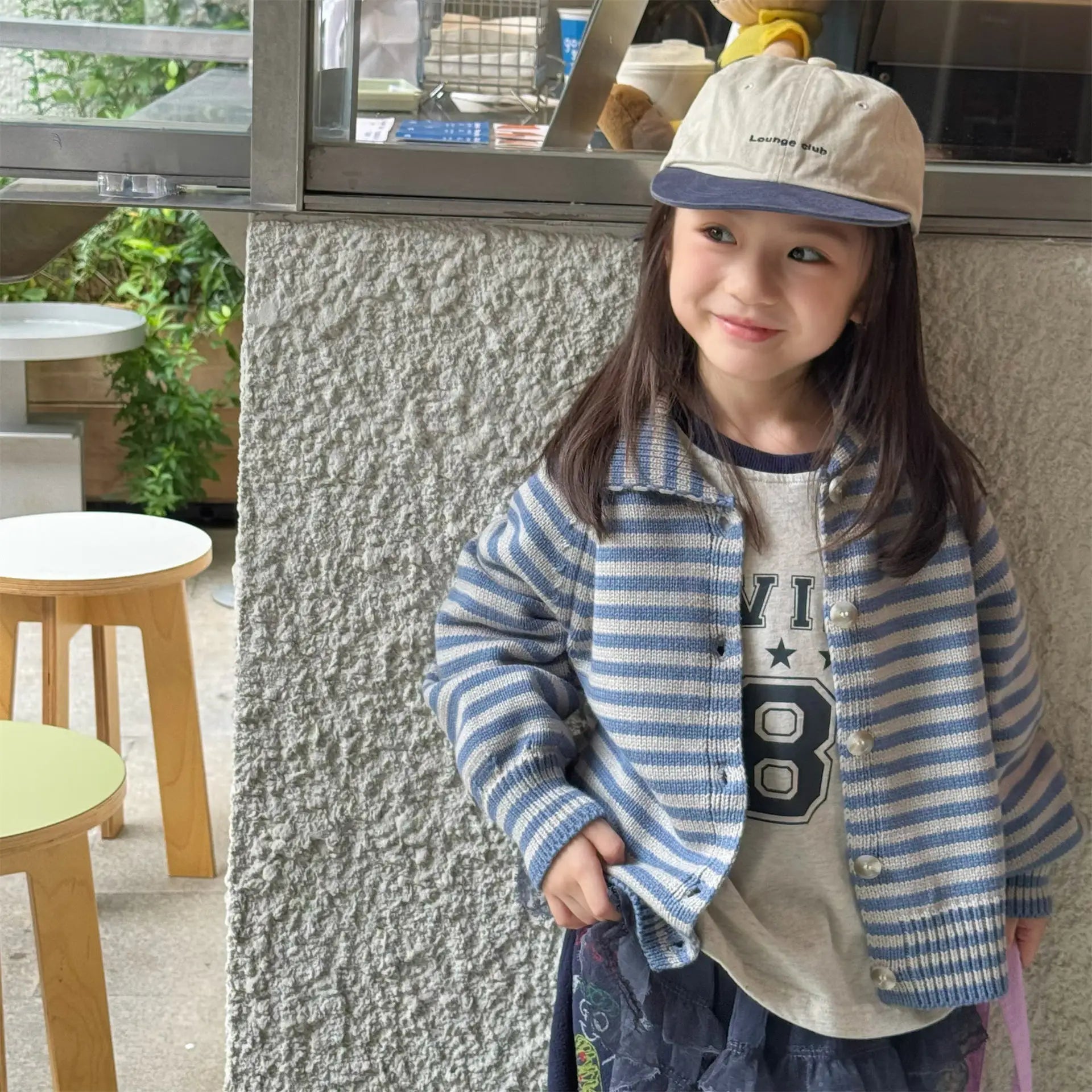 Kids Striped Cardigan Sweater