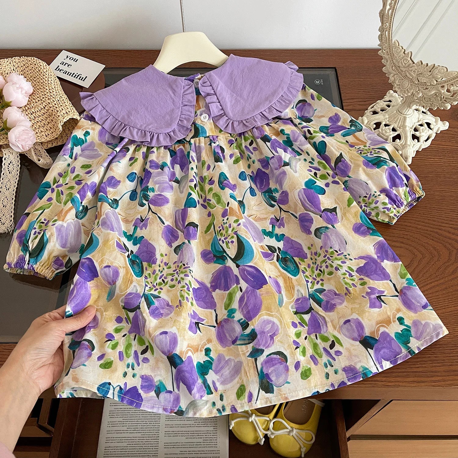 Kids Long Sleeve Princess Dress