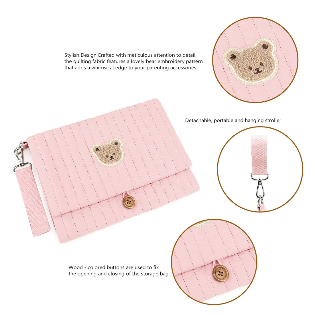 Foldable Hanging Diaper Organizer Bag