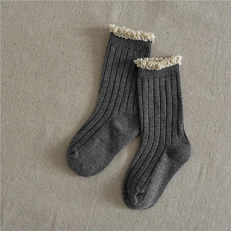 Kids Lace Cotton Princess Socks
