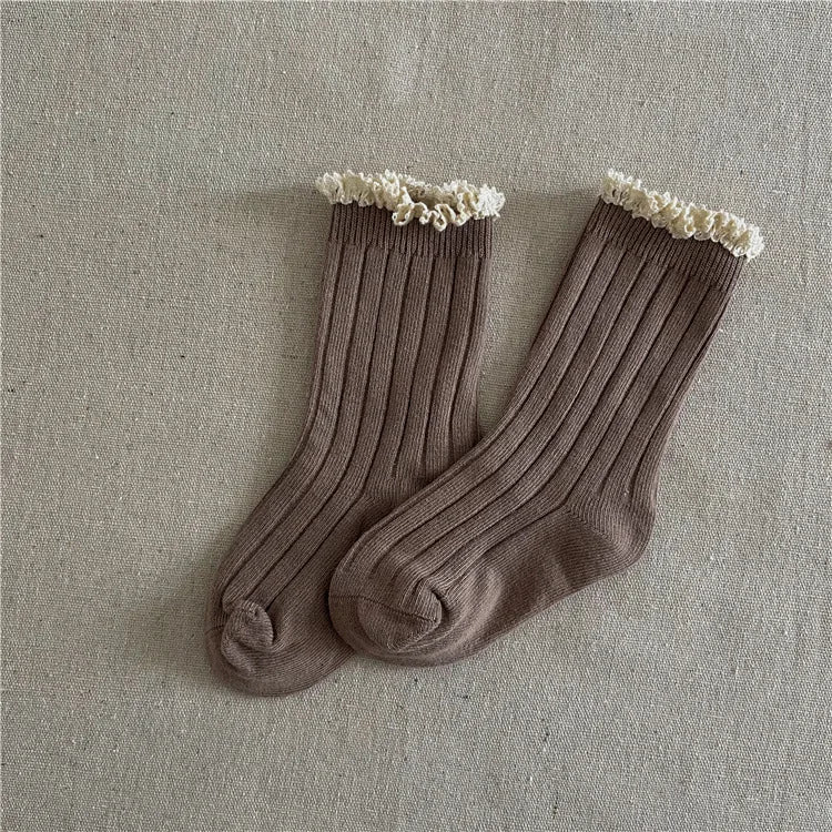 Kids Lace Cotton Princess Socks
