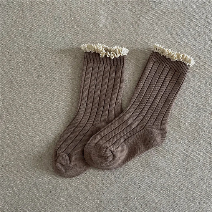 Kids Lace Cotton Princess Socks