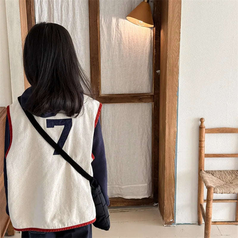 Cloud Nine Embroidery Denim Vest
