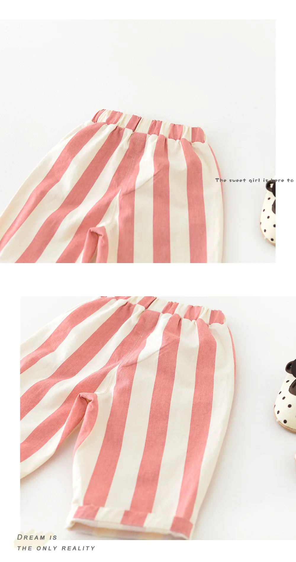 Striped Cotton Casual Pants