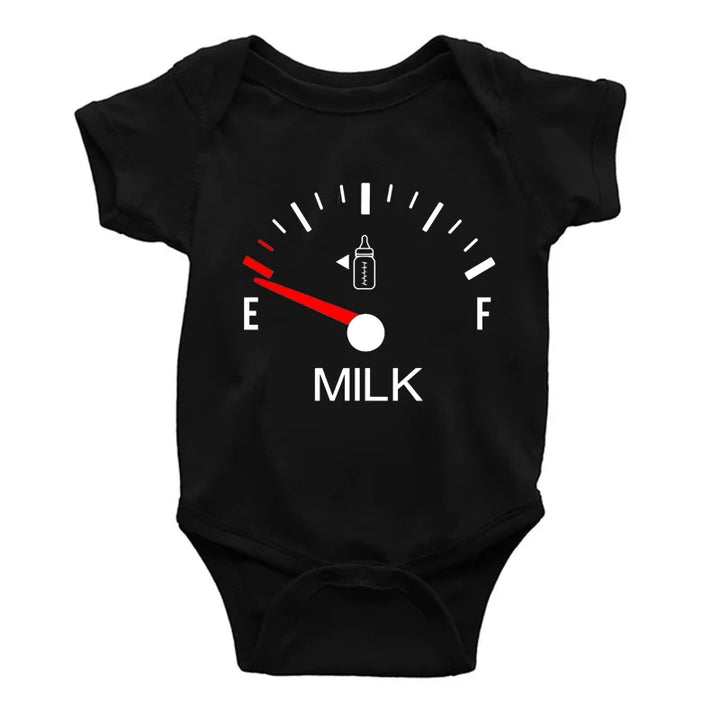 Milk Print Baby Romper