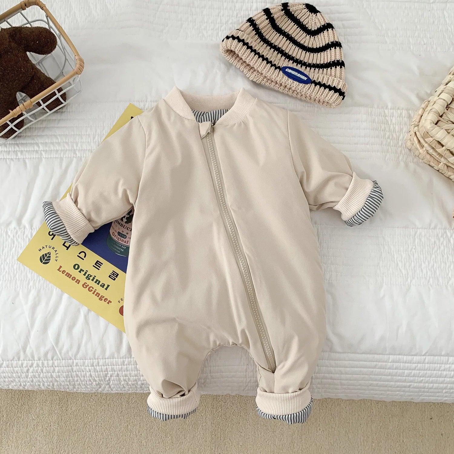 Kids Thick Cotton Winter Jumpsuit