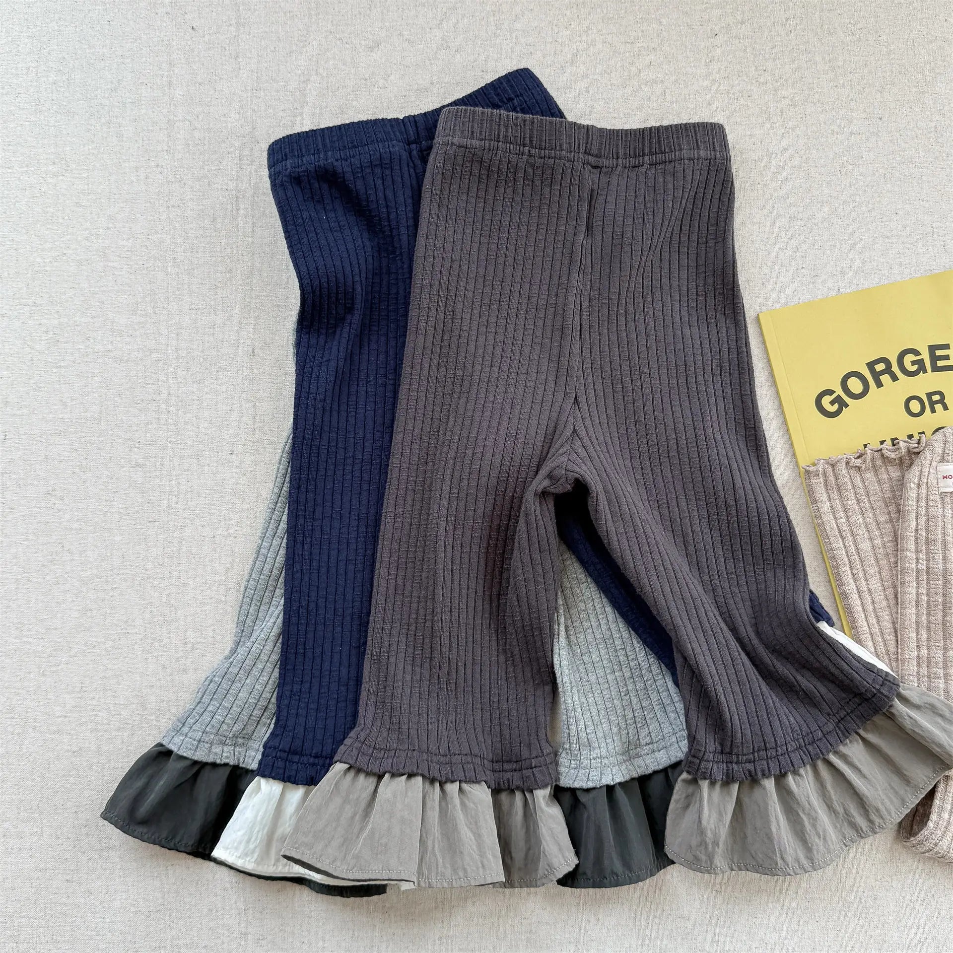 Kids Ruffle Flared Pants