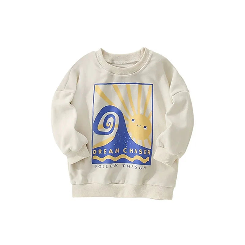 Cartoon Cotton Kids Sweatshirt