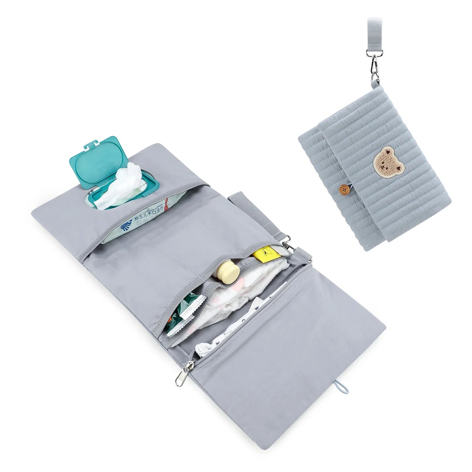Foldable Hanging Diaper Organizer Bag