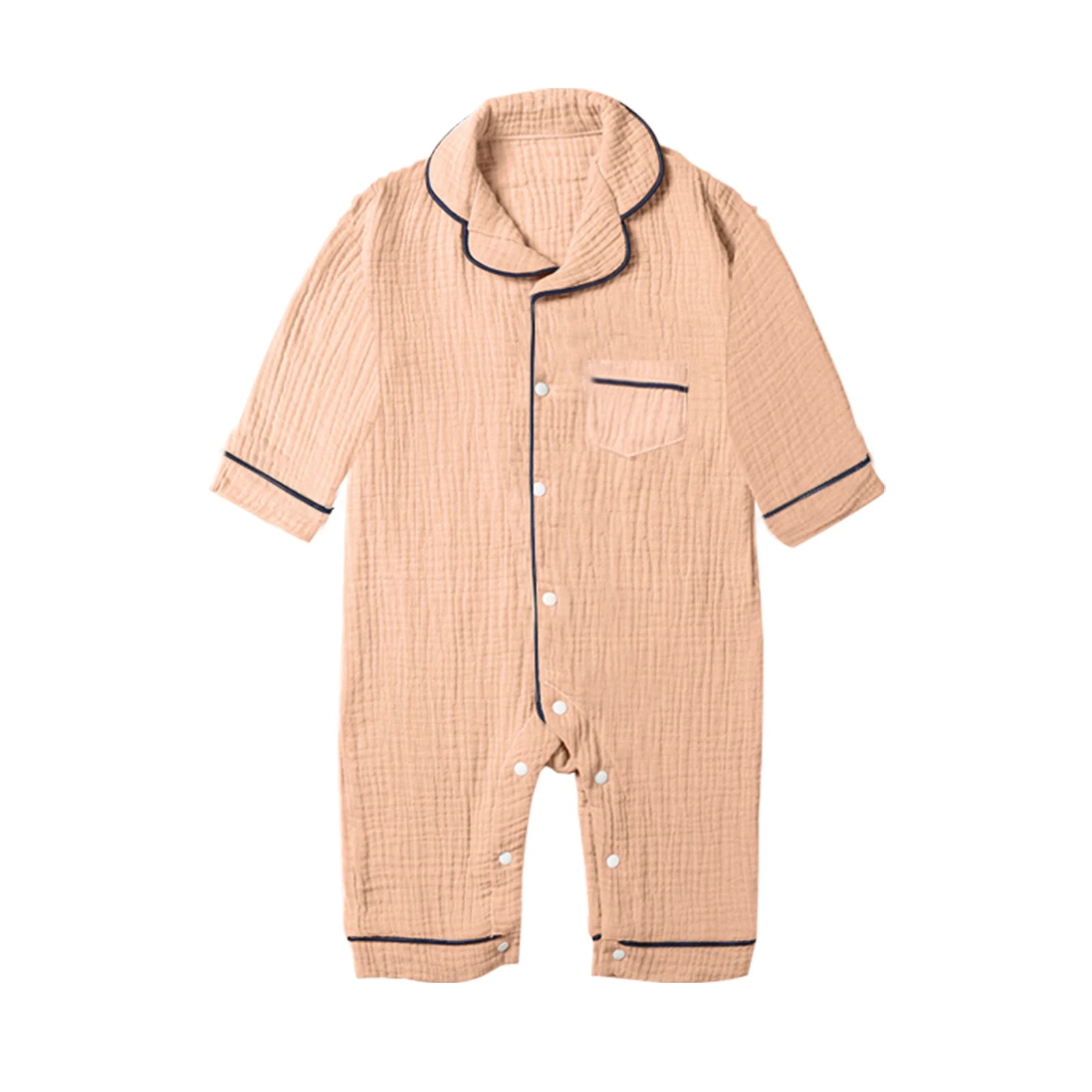 Kids Muslin Long Sleeve Sleep Romper