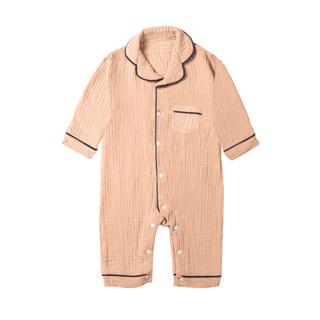 Kids Muslin Long Sleeve Sleep Romper