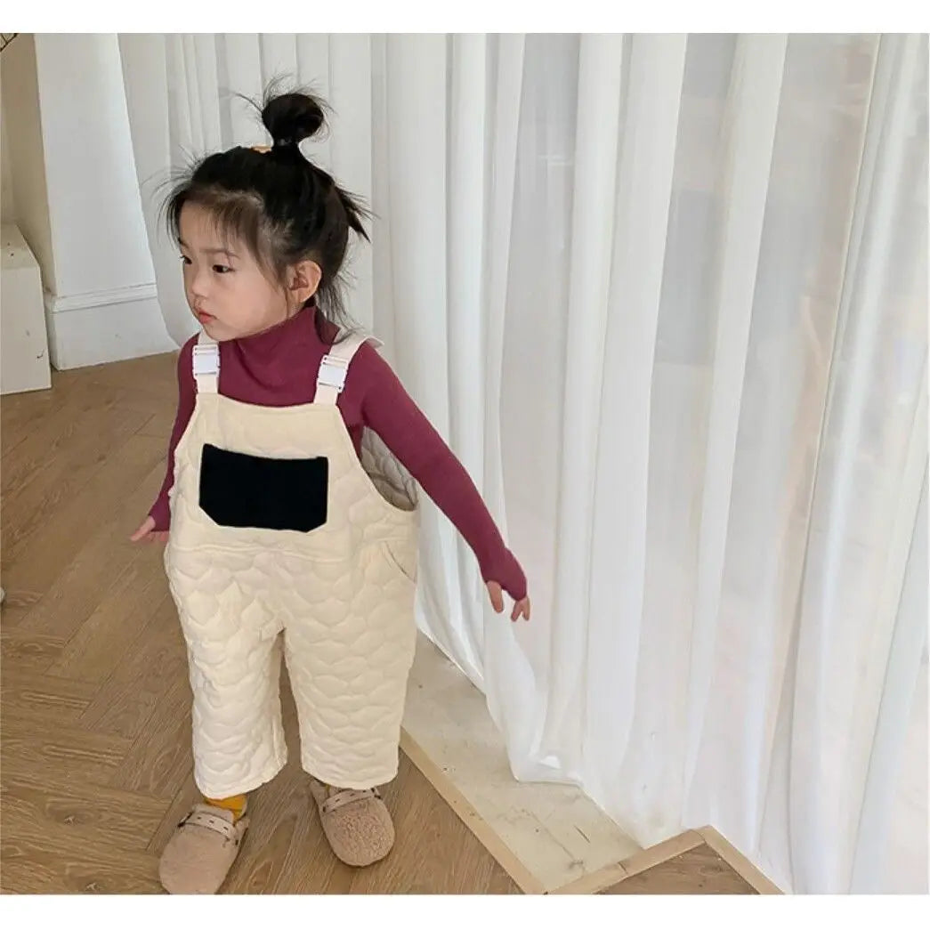 Kids Padded Winter Overall Pants