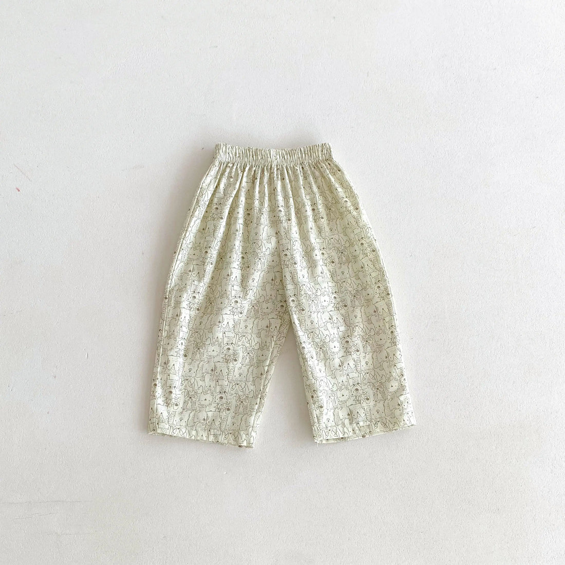 Kids Full Print Cartoon Trousers