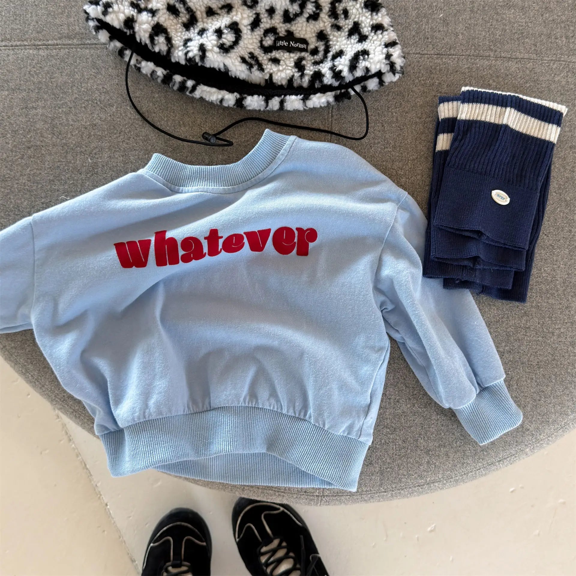 Kids Letter Print Sweatshirt