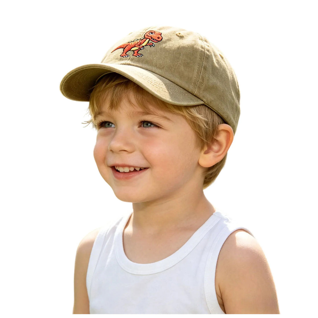 Embroidered Dinosaur Kids Baseball Cap