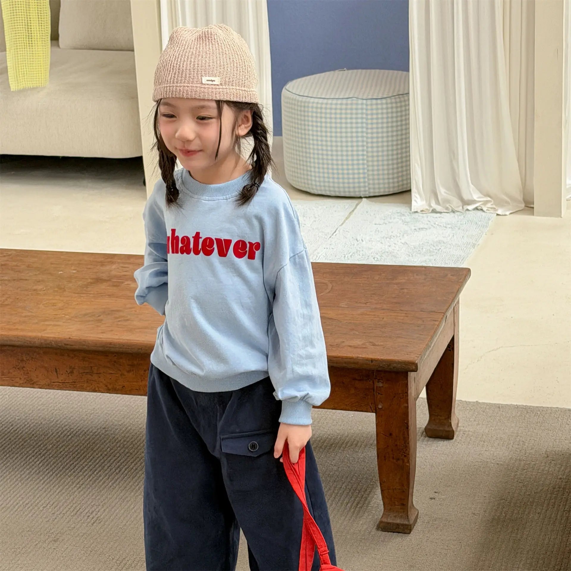 Kids Letter Print Sweatshirt