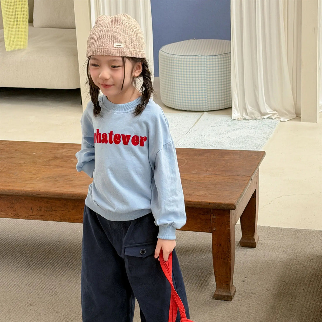 Kids Letter Print Sweatshirt