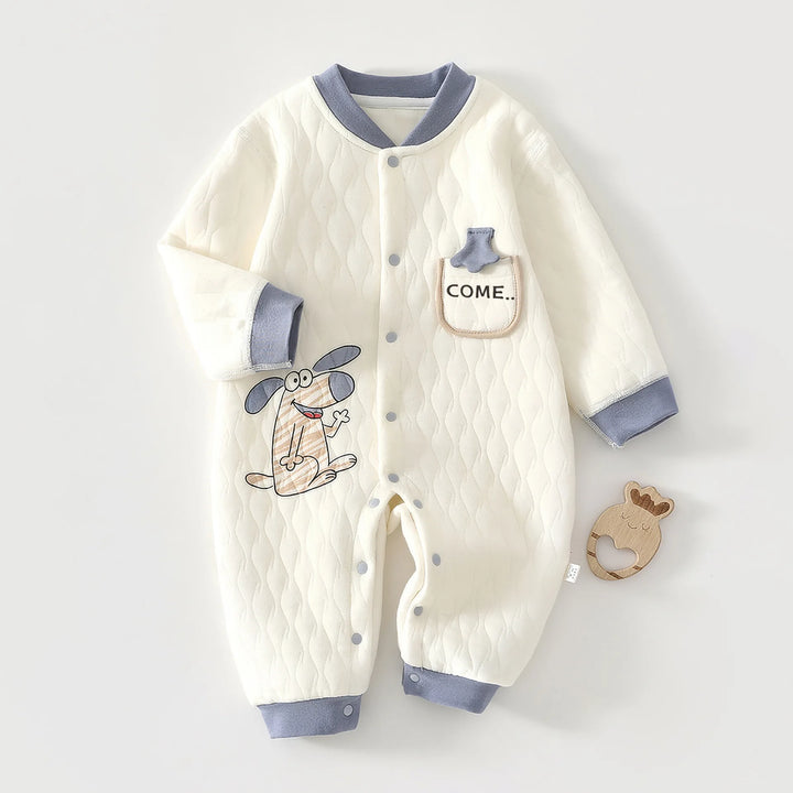Kids Three-Layer Cotton Jumpsuit