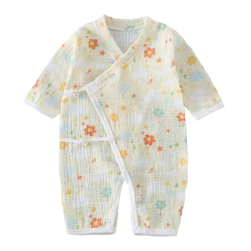 Muslin Kimono Style Baby Jumpsuit