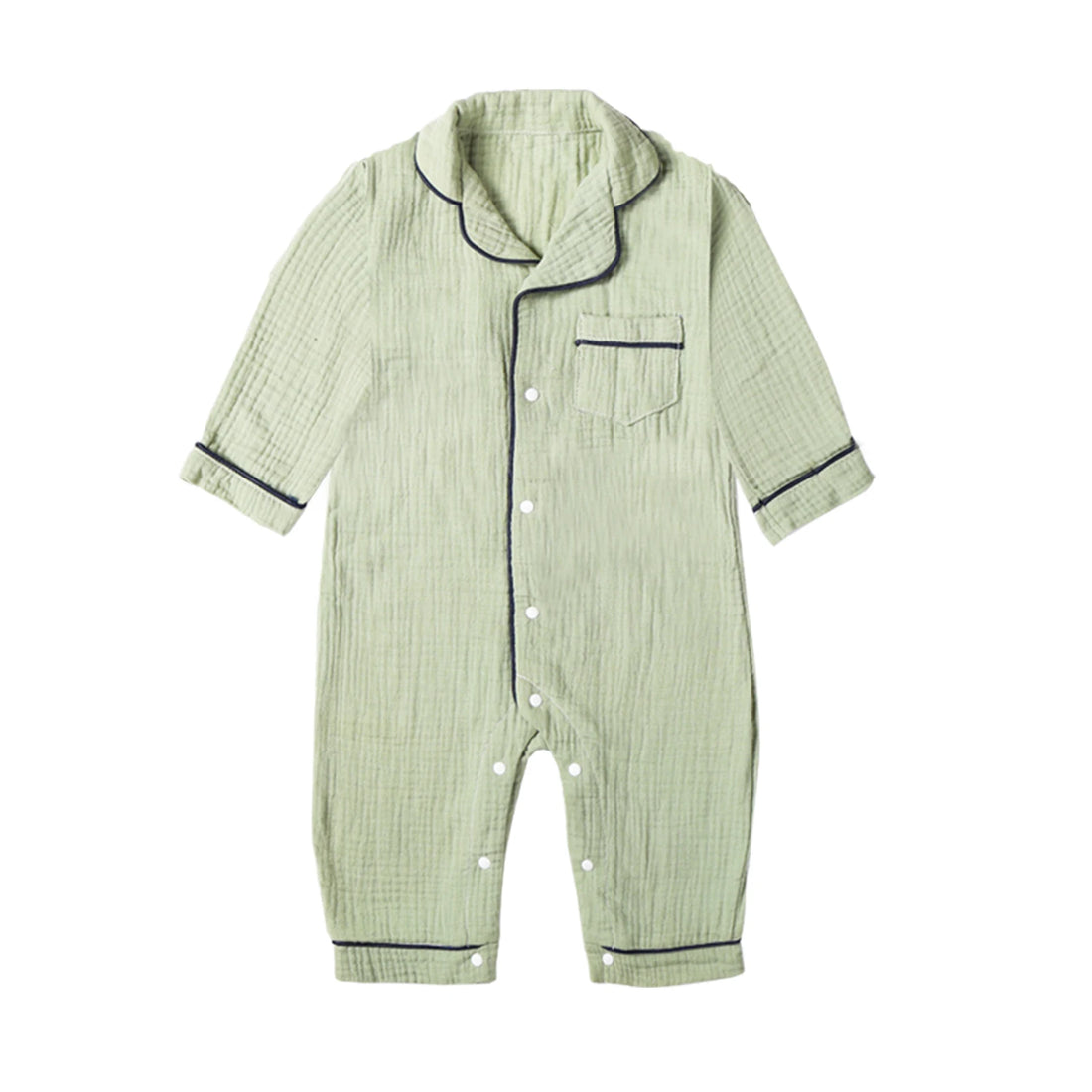 Kids Muslin Long Sleeve Sleep Romper