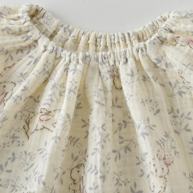 Sweet Bunny Lace Baby Romper