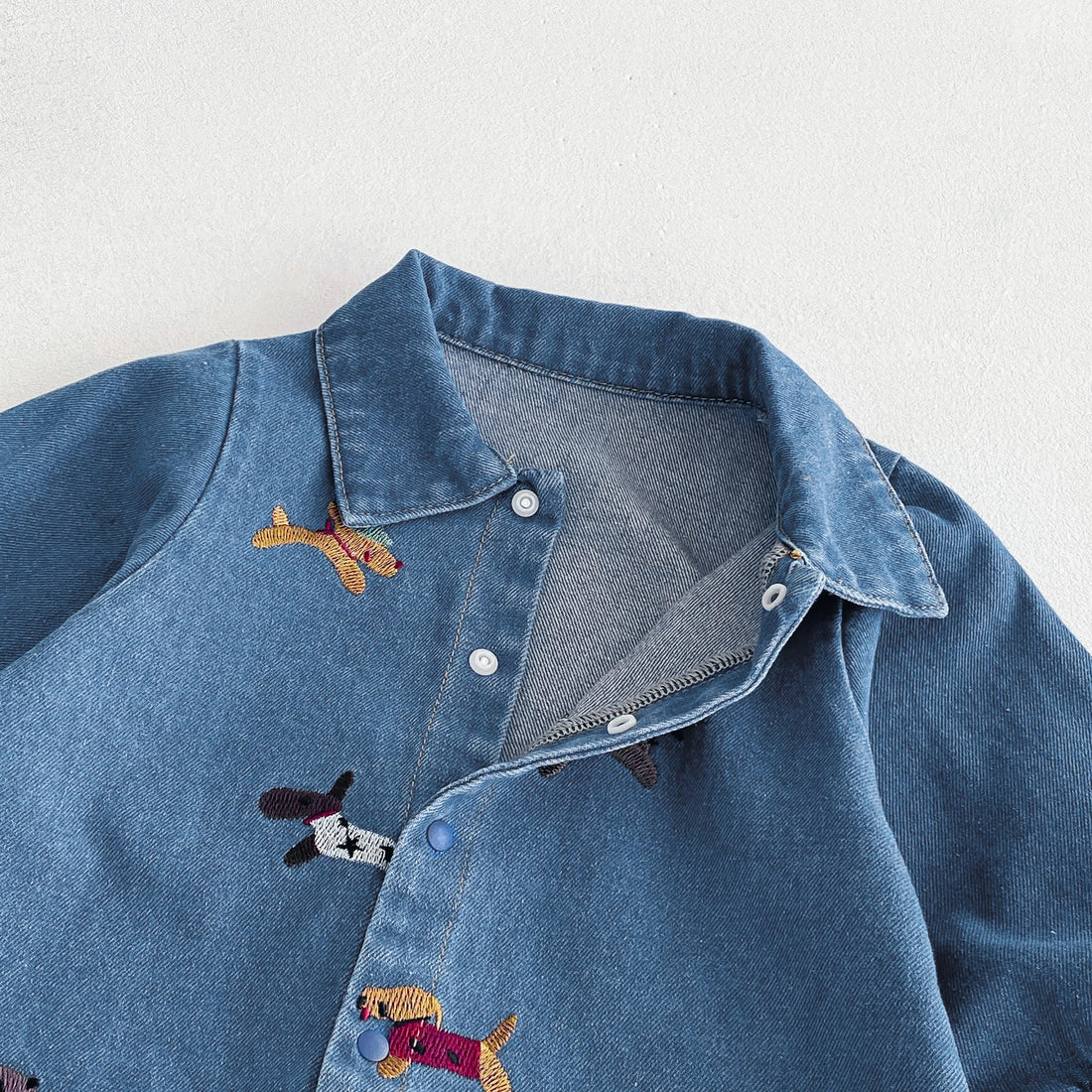 Kids Denim Crawling Jumpsuit