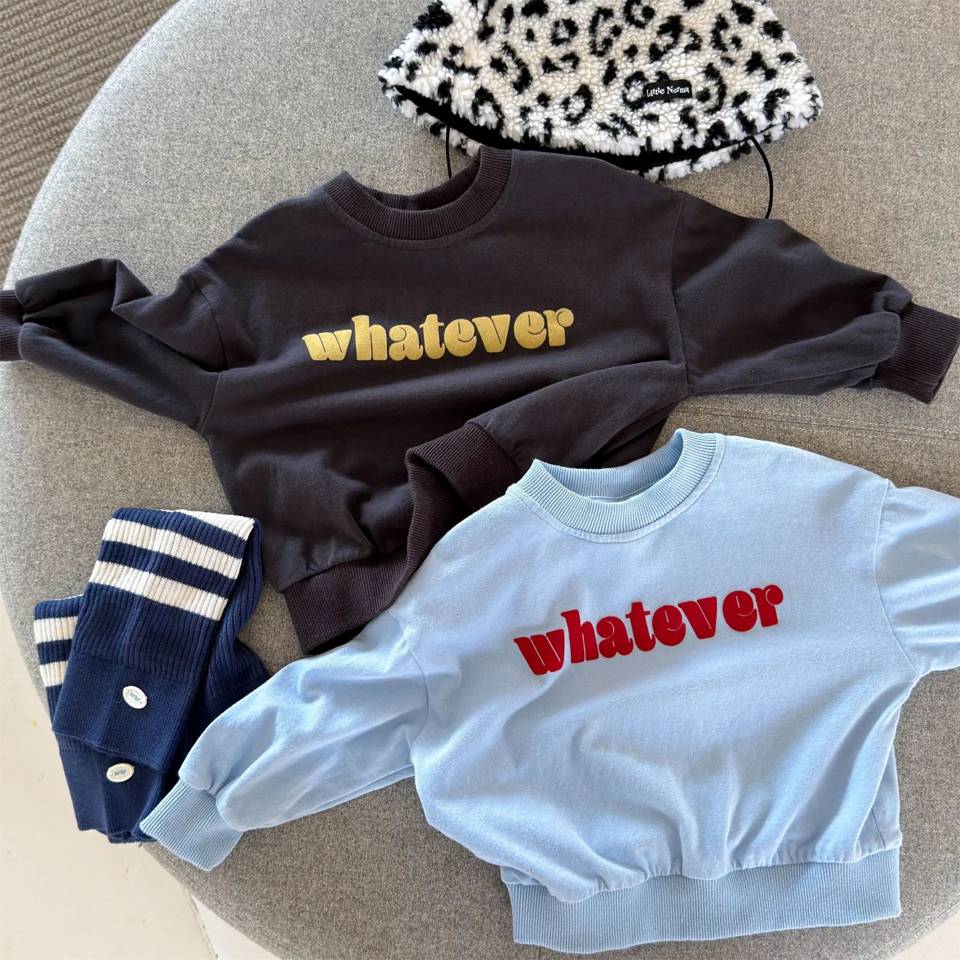 Kids Letter Print Sweatshirt