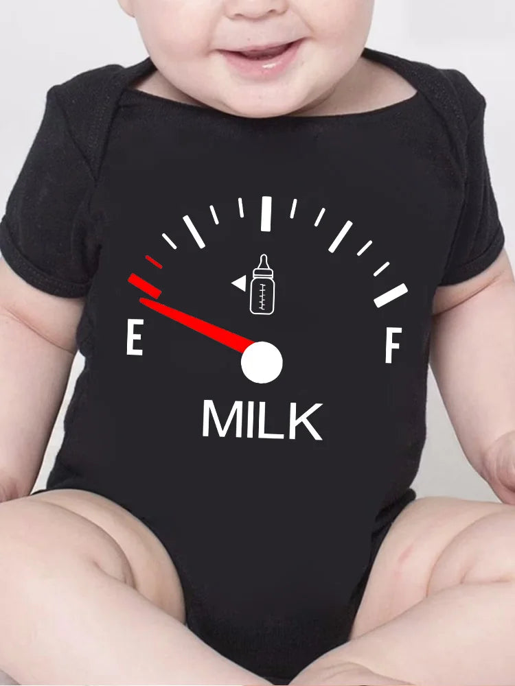 Milk Print Baby Romper