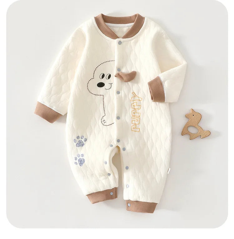 Kids Three-Layer Cotton Jumpsuit