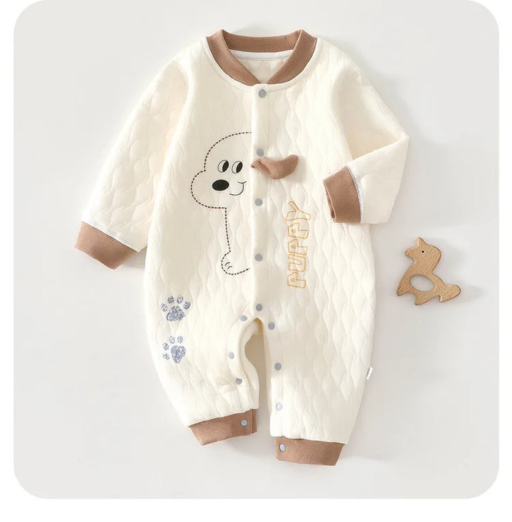 Kids Three-Layer Cotton Jumpsuit