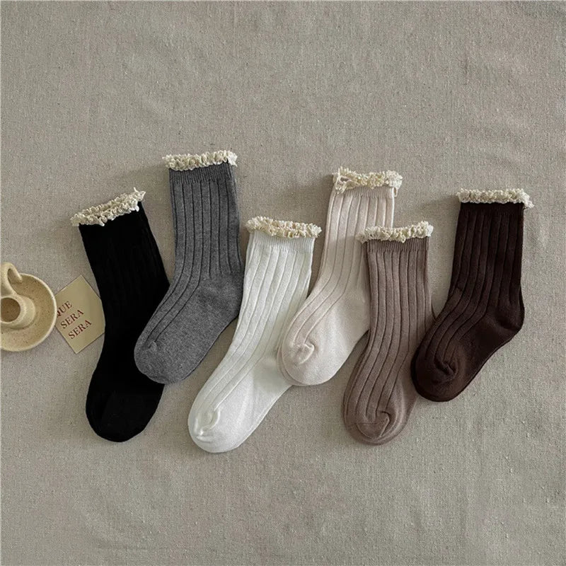 Kids Lace Cotton Princess Socks
