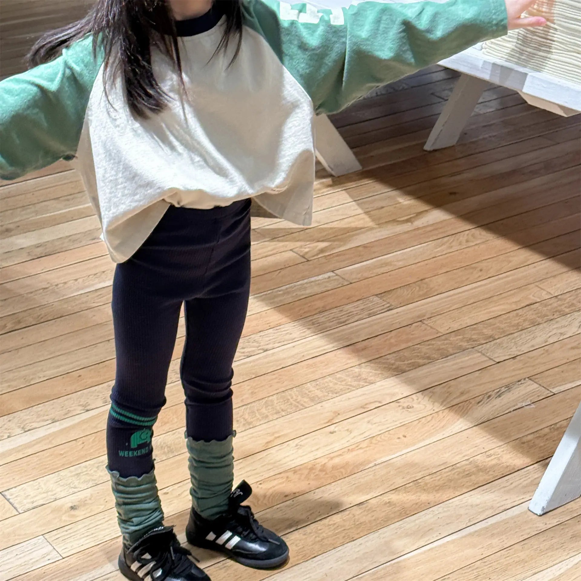 Kids Cartoon Print Skinny Leggings