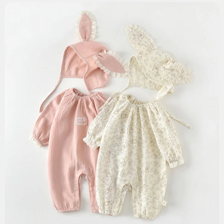 Sweet Bunny Lace Baby Romper