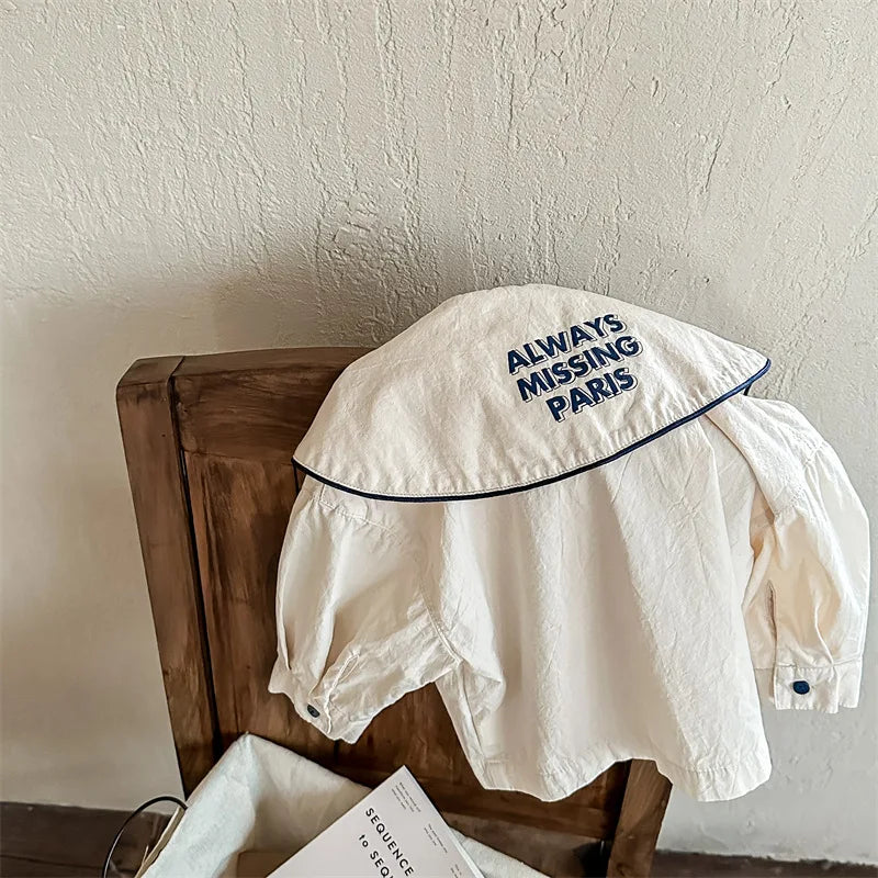 Kids Letter Print Shirt