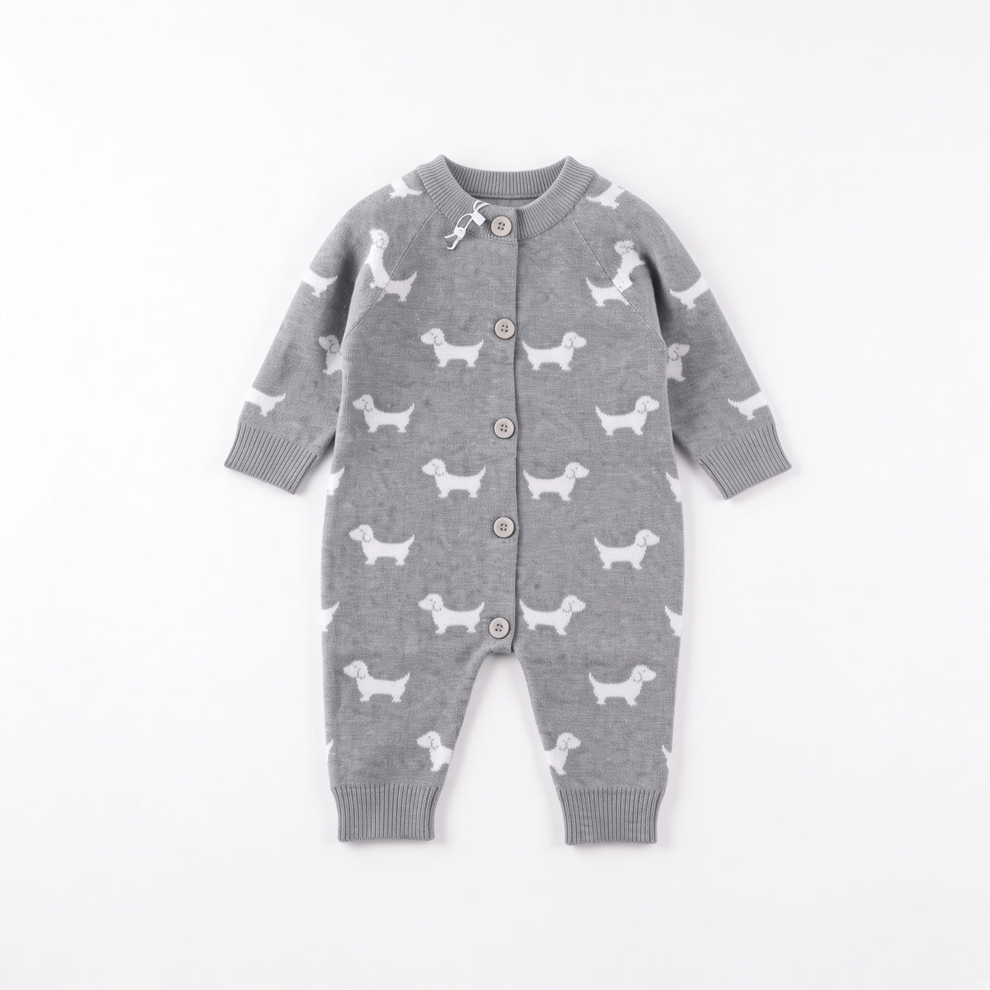 Cartoon Knit Baby Sweater Jumpsuit
