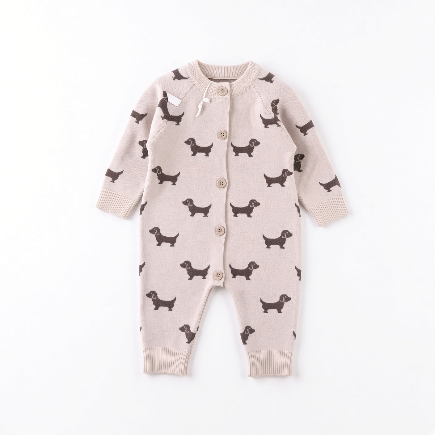Cartoon Knit Baby Sweater Jumpsuit