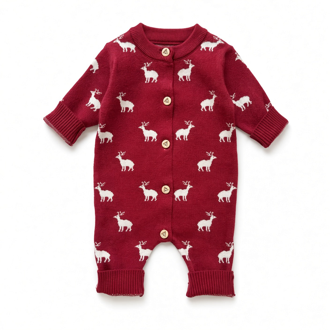 Cartoon Knit Baby Sweater Jumpsuit