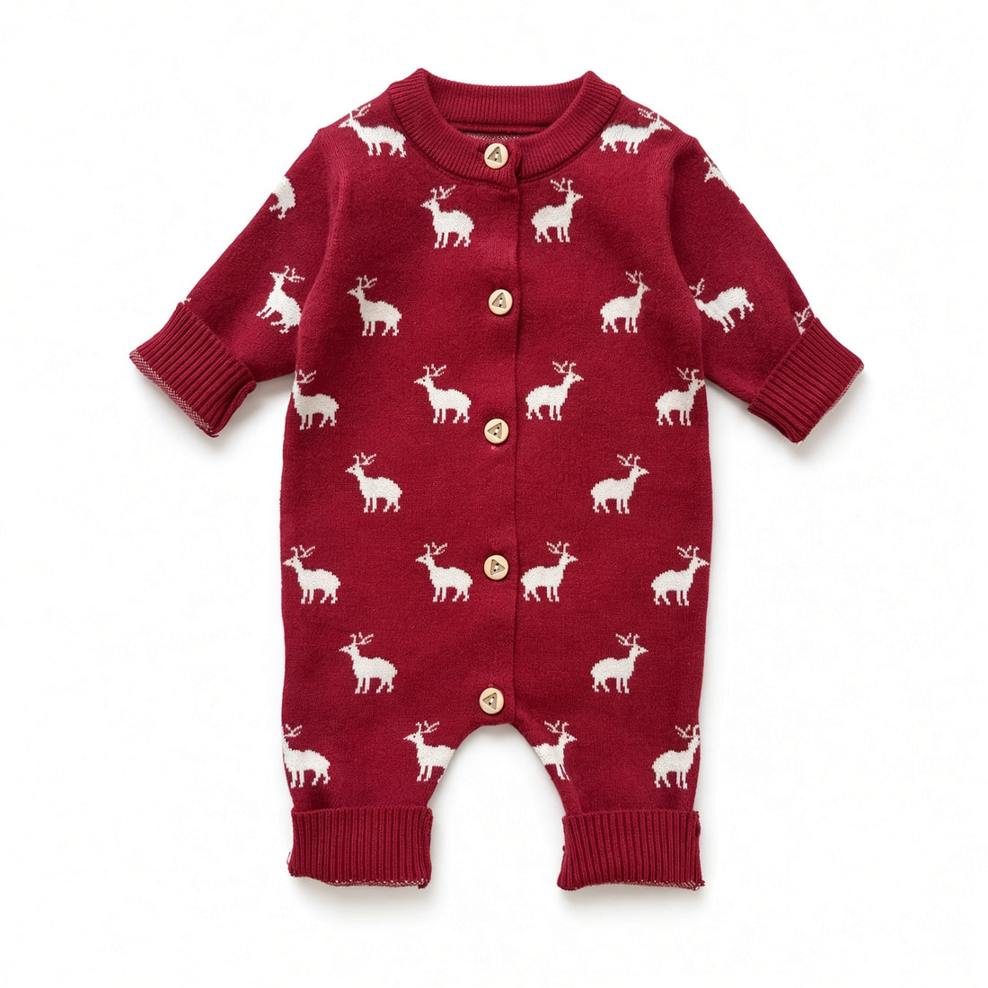 Cartoon Knit Baby Sweater Jumpsuit