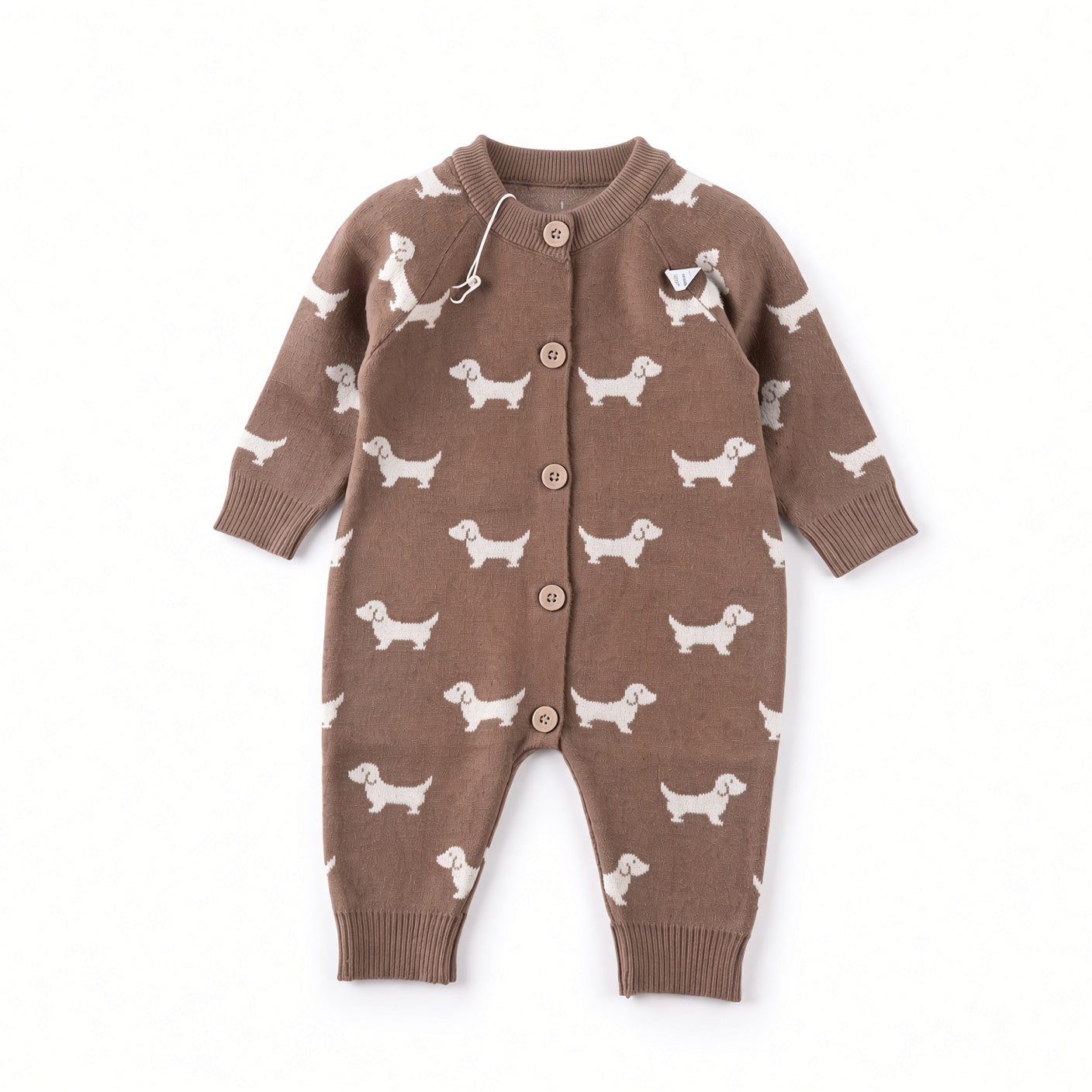 Cartoon Knit Baby Sweater Jumpsuit