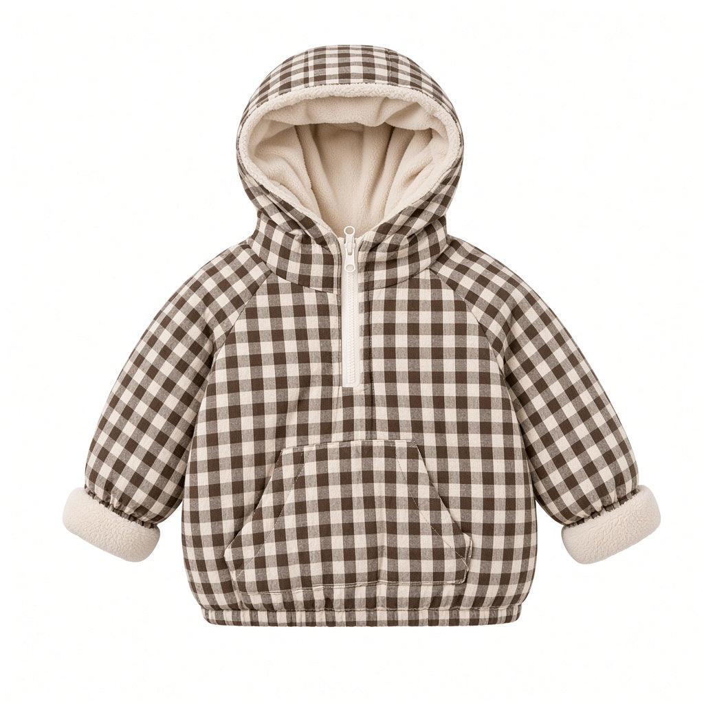 Kids Plaid Winter Cotton Jacket