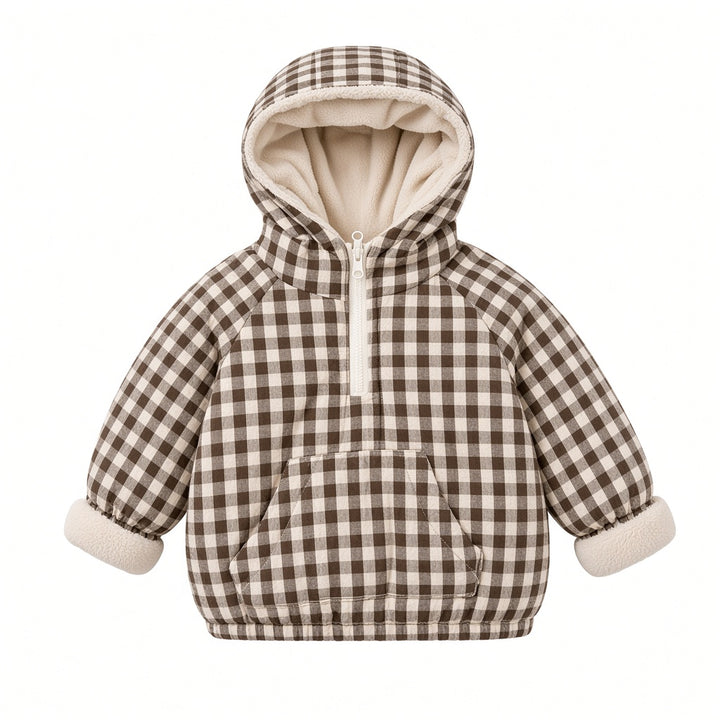Kids Plaid Winter Cotton Jacket