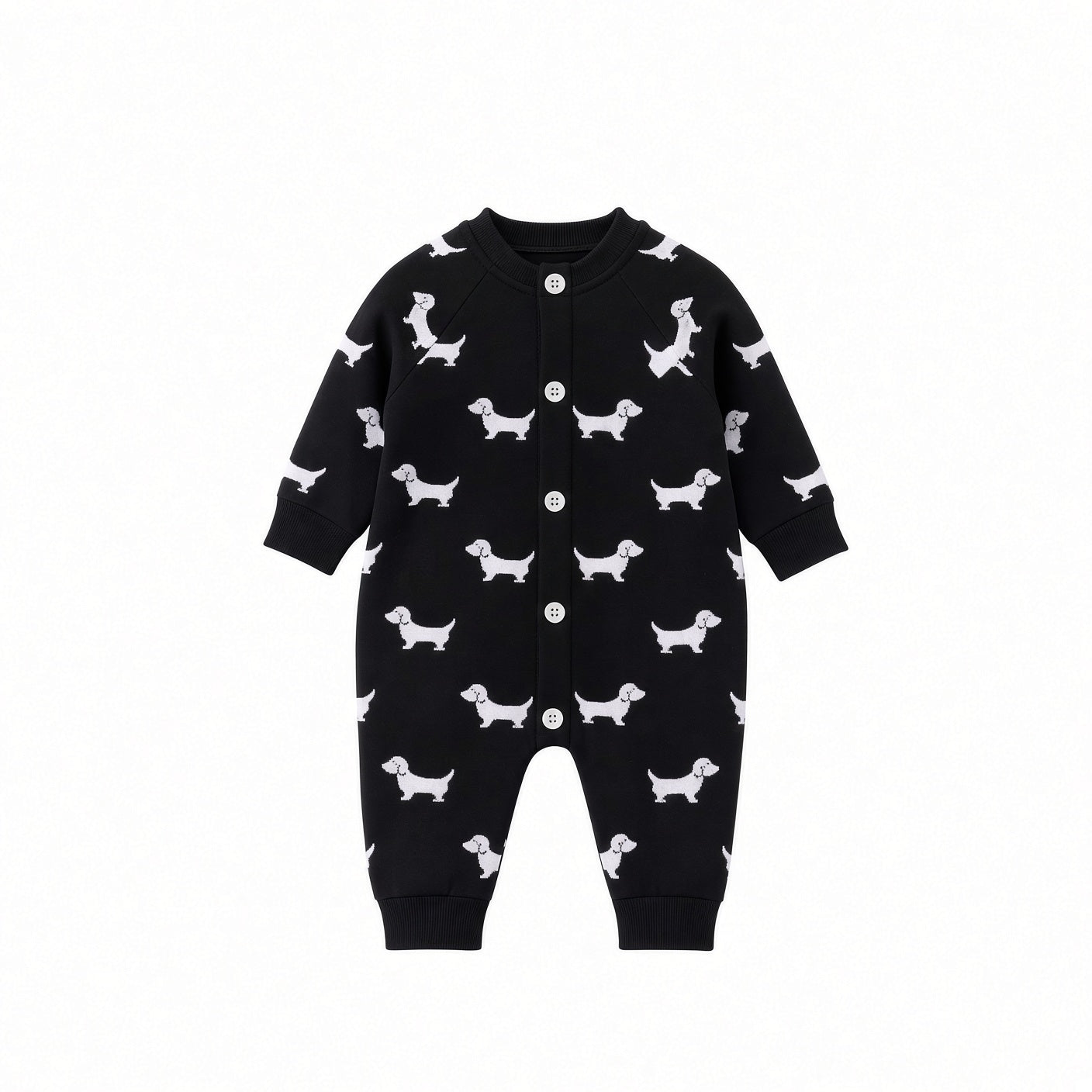 Cartoon Knit Baby Sweater Jumpsuit