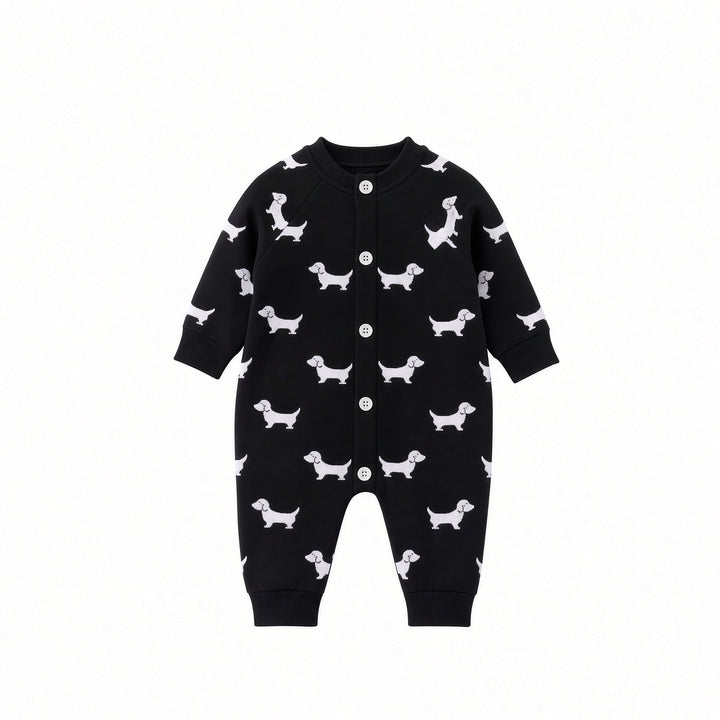 Cartoon Knit Baby Sweater Jumpsuit